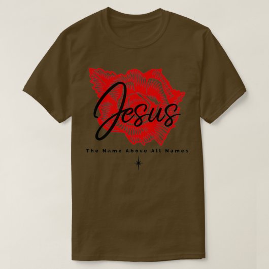 Jesus the name above all names tシャツ (デザイン正面)