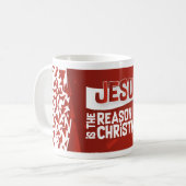 Jesus, the reason for christmas mug コーヒーマグカップ (正面左)