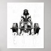 Jesus The Ultimate Deadlifter Jesus Deadlifting Ch ポスター (正面)