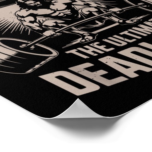 Jesus The Ultimate Deadlifter Muscle Kid Funny Chr ポスター (角)