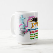 Jesus The Way ,The Truth. Life! Lion Of Judah コーヒーマグカップ (正面左)