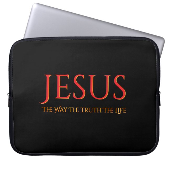 Jesus The Way The Truth The Life  ラップトップスリーブ (正面)