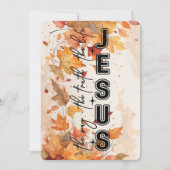 Jesus the Way the Truth the Life Autumn Design シーズンカード (正面)