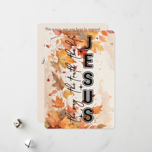 Jesus the Way the Truth the Life Autumn Design シーズンカード (正面/裏面インサイチュ)
