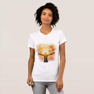 Jesus [Theme] Camiseta Feminina Fé Brasil Presente Tシャツ