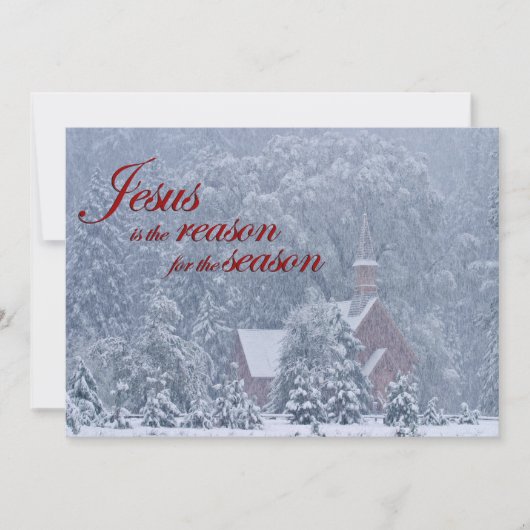 Jesus this season - Yosemite Chapel in Snowstorm (正面)