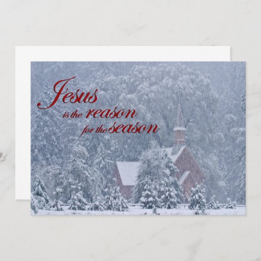 Jesus this season - Yosemite Chapel in Snowstorm (正面/裏面)