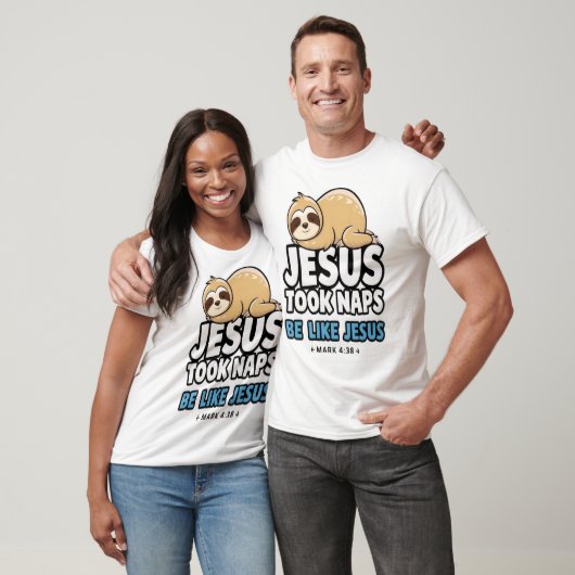 Jesus Took Naps, Funny Sloth Tシャツ (ユニセックス)