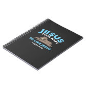 Jesus Took Naps Sloth Funny Bible Verse God Christ ノートブック (左側)