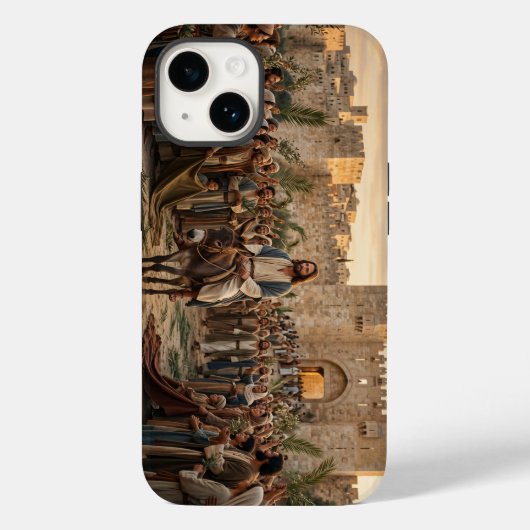 Jesus Triumphal Entry Palm Christian iPhone Case Case-Mate iPhoneケース (裏面)