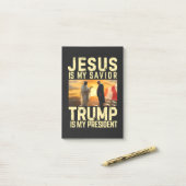 Jesus Trump - イエスは私の主なる救世主 ポストイット (デスク上)