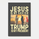 Jesus Trump - イエスは私の主なる救世主 ポストイット (正面)