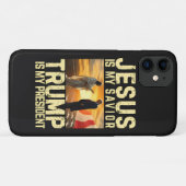 Jesus Trump - 主イエスは私の主なる救い主 Case-Mate iPhoneケース (裏面(横))