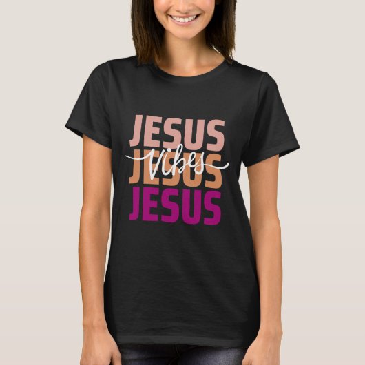 Jesus Vibes：秋版Tシャツ Tシャツ (正面)
