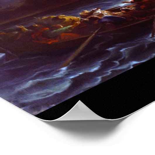 Jesus Walking on the Water, Amedee Varin ポスター (角)