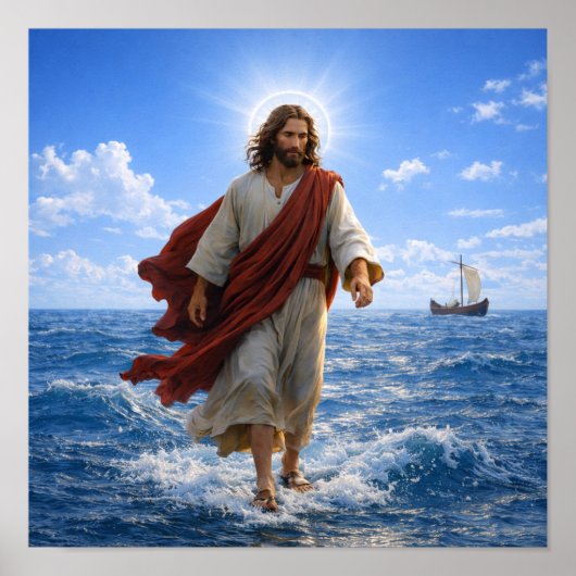 Jesus Walking on Water ポスター (正面)