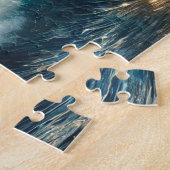 Jesus Walking on Water Christian Faith Gift ジグソーパズル (側面)