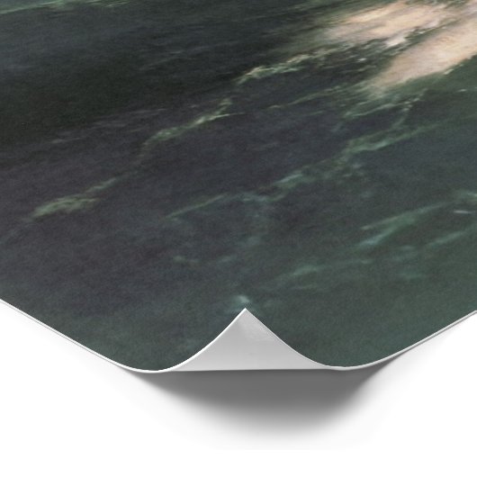 Jesus Walking on Water, Ivan Aivazovsky Painting ポスター (角)