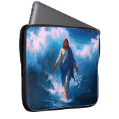 Jesus Walking on Water Laptop Case ラップトップスリーブ (正面右)