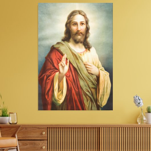 Jesus Wall art キャンバスプリント (インサイチュ (リビング))