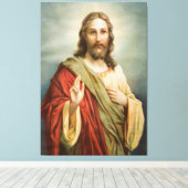 Jesus Wall art キャンバスプリント (インサイチュ (ウッドフロア))