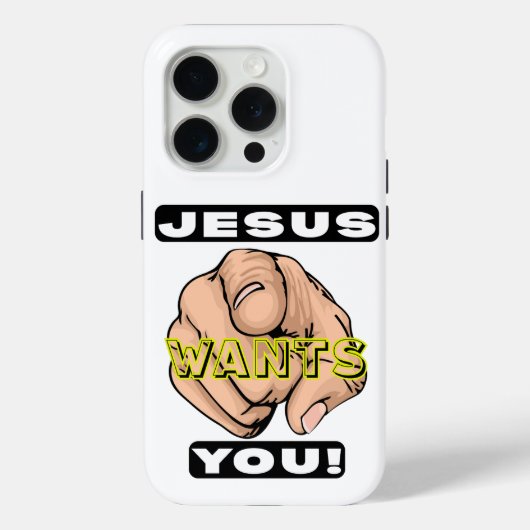Jesus Wants You Phone Case Case-Mate iPhoneケース (裏面)
