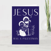 Jesus Was A Palestinian Christmas Card Christian カード (正面)