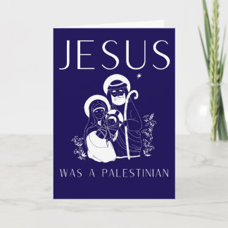 Jesus Was A Palestinian Christmas Card Christian カード