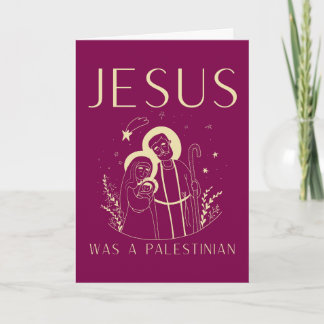 Jesus Was A Palestinian Christmas Card Christian カード