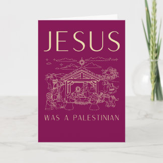 Jesus Was A Palestinian Christmas Card Christian カード