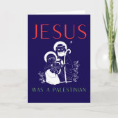Jesus Was A Palestinian Christmas Card Christian カード (正面)