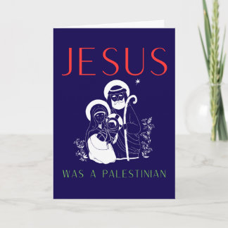 Jesus Was A Palestinian Christmas Card Christian カード
