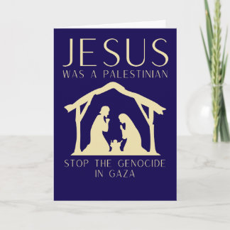 Jesus Was A Palestinian Christmas Gaza  カード
