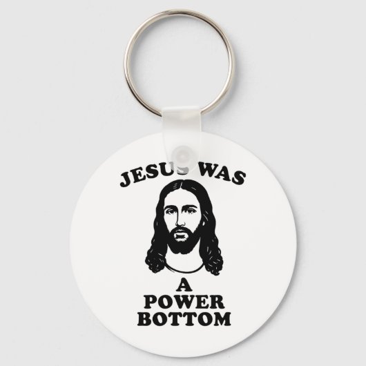 Jesus Was A Power Bottom Funny Pride Christmas Gag キーホルダー (正面)
