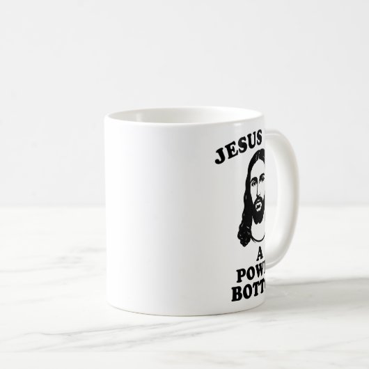 Jesus Was A Power Bottom Funny Pride Christmas Gag コーヒーマグカップ (正面右)