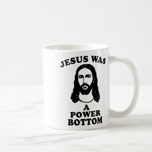 Jesus Was A Power Bottom Funny Pride Christmas Gag コーヒーマグカップ (右)