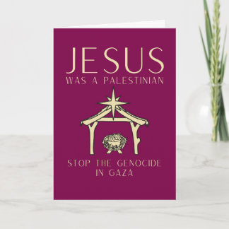 Jesus Was Palestinian Christmas Gaza Human Rights カード