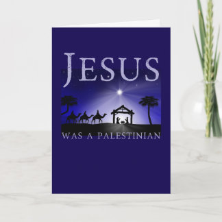 Jesus Was Palestinian Christmas Orthodox Catholic カード