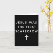 Jesus Was The First Ecrow – Minimalist Christian S カード (黄色い花)