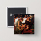 Jesus Washing Peter's Feet 缶バッジ (正面&裏面)