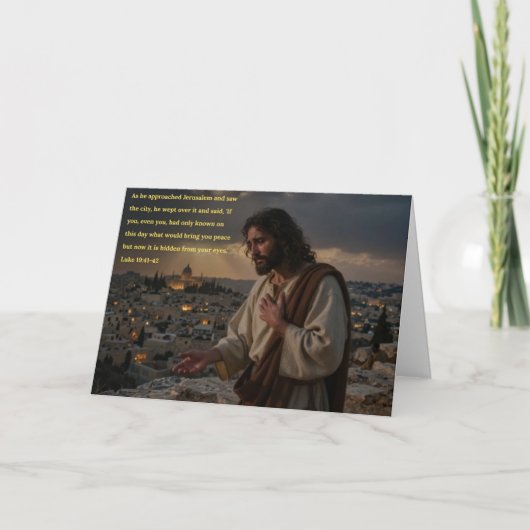 Jesus Wept Greeting Card シーズンカード (正面)