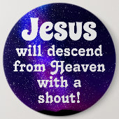 Jesus will descend 缶バッジ (正面)