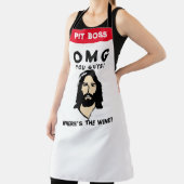 Jesus Wine Apron - Funny Custom Saying Gift エプロン (インサイチュ)