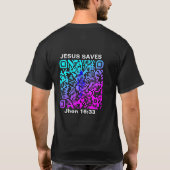 Jesus won a promotional code for clothing to save  tシャツ (裏面)