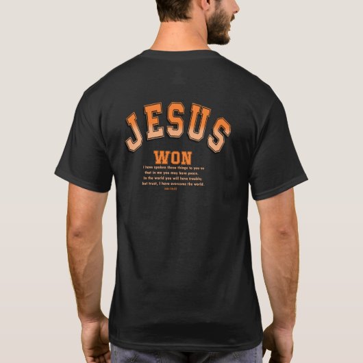 Jesus Won Tシャツ (裏面)