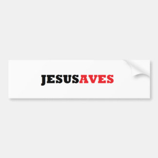 JESUSAVES バンパーステッカー