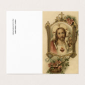 JesusCatholicの哀悼の神聖なハートは感謝していしています 名刺 (外部フラット)