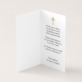 JesusCatholicの哀悼の神聖なハートは感謝していしています 名刺 (内部)