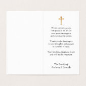 JesusCatholicの哀悼の神聖なハートは感謝していしています 名刺 (内部フラット)