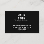 Jetブラック名刺 名刺 (裏面)